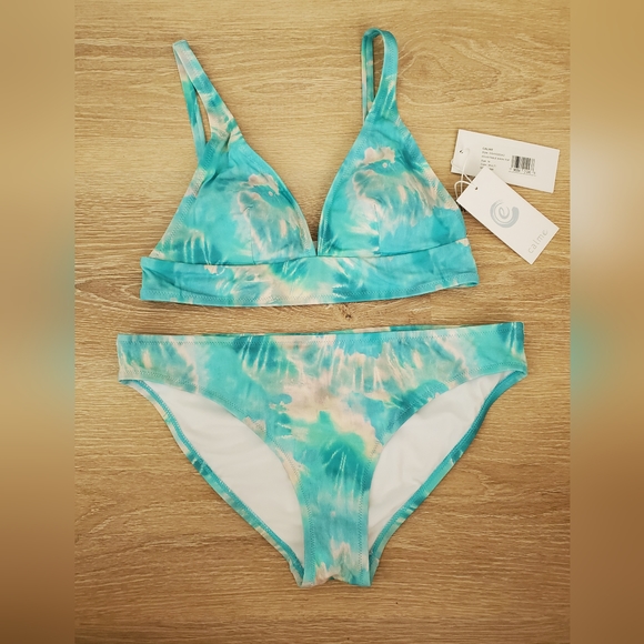 Johnny Was Calme Adjustable Bikini Top and Hipster Bottom Set Medium - Picture 5 of 16